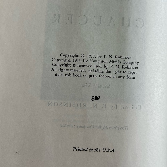 Vintage 1950s Chaucer book - Picture 3 of 3